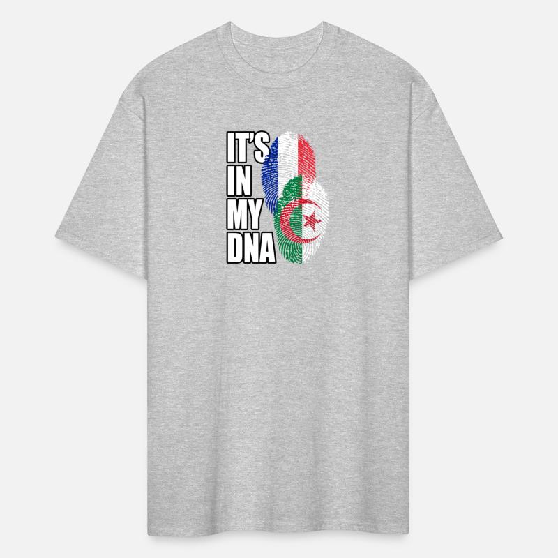 Algerian And French Mix Heritage DNA Flag