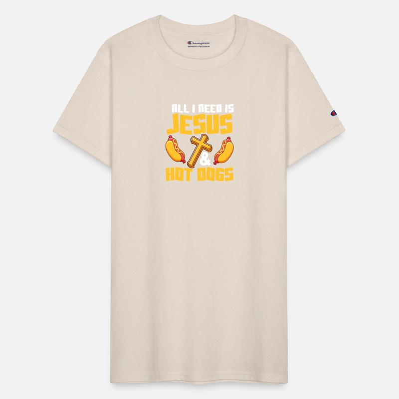 All I Need Is Jesus & Hot Dogs Foodie Wiener Hotdo