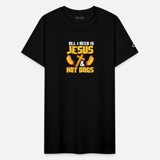 All I Need Is Jesus & Hot Dogs Foodie Wiener Hotdo