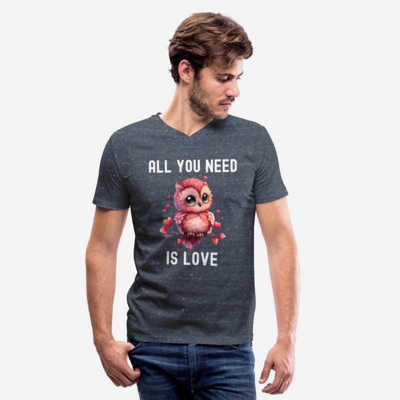 All you need is love with heart Owl Valentine's