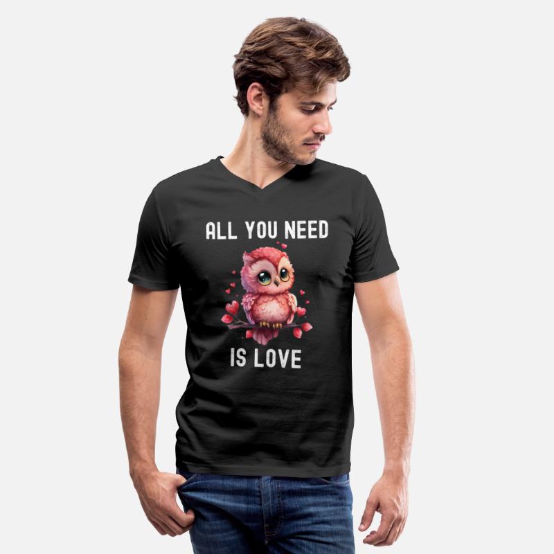 All you need is love with heart Owl Valentine's