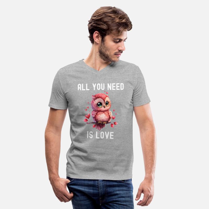All you need is love with heart Owl Valentine's