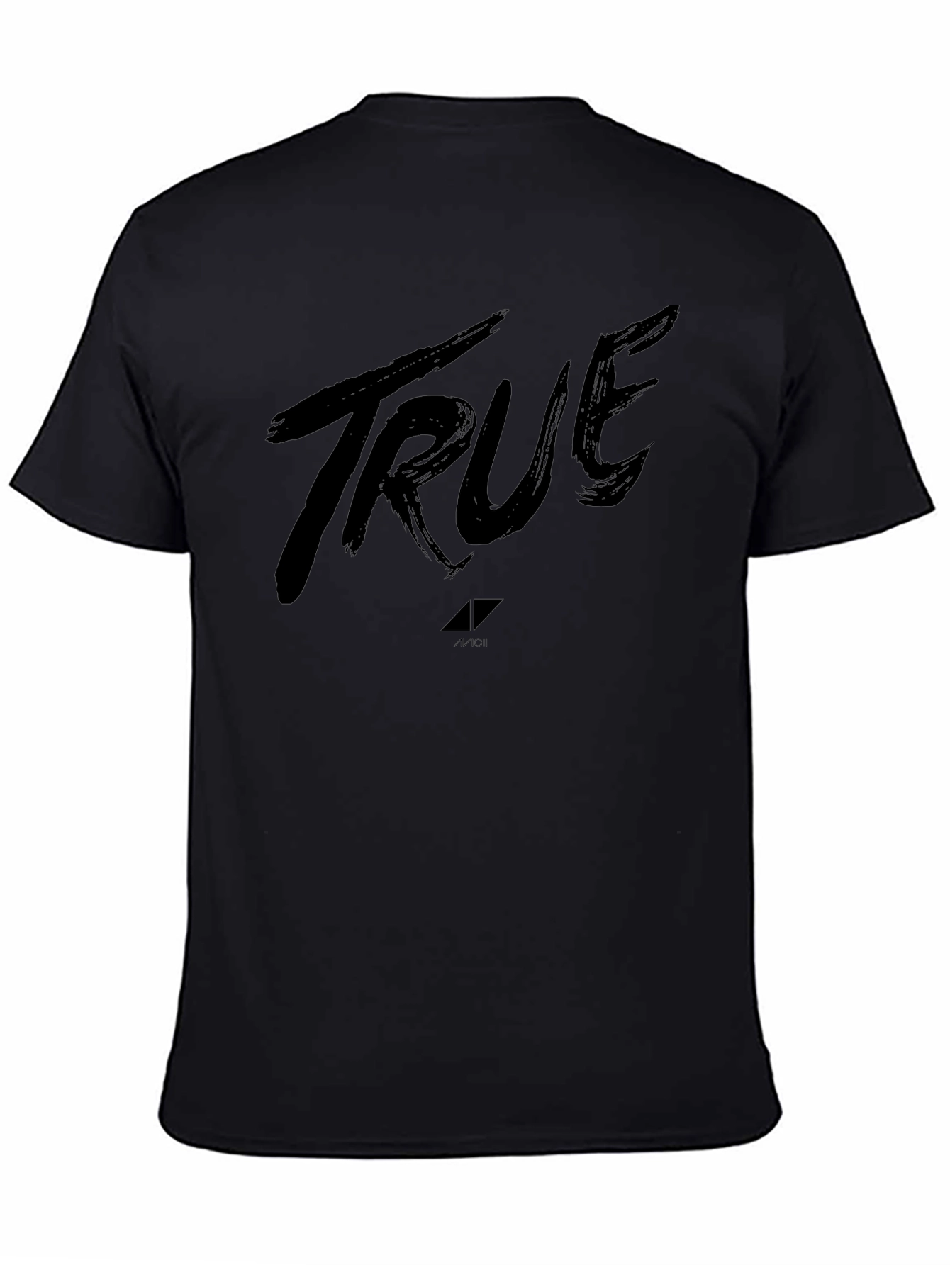 True Avicii Black Graphic T-Shirt - Music Fan Apparel