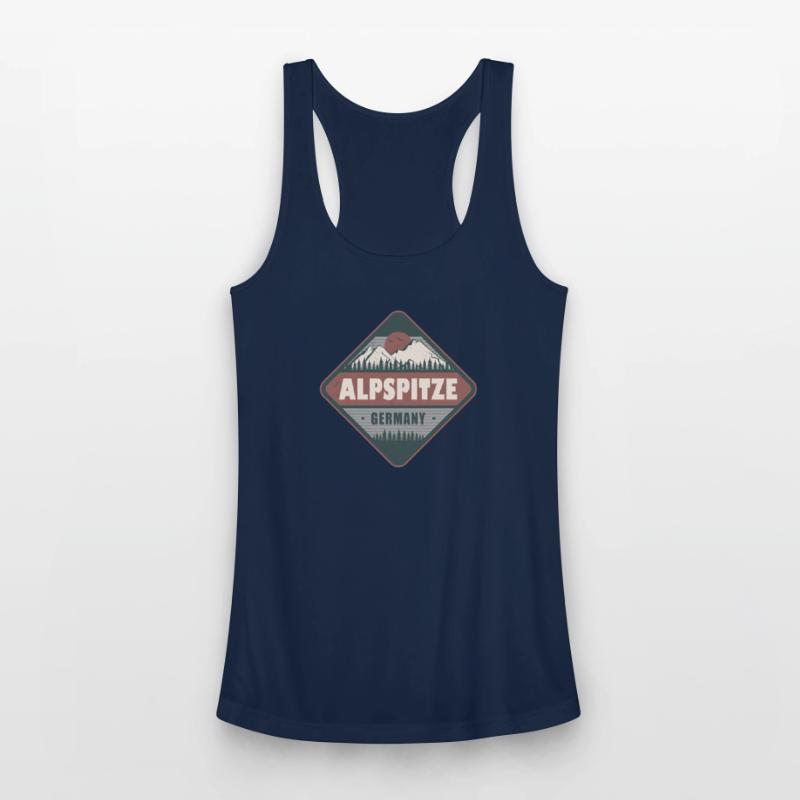 Alpspitze Bavaria Germany Vintage Hiking Design