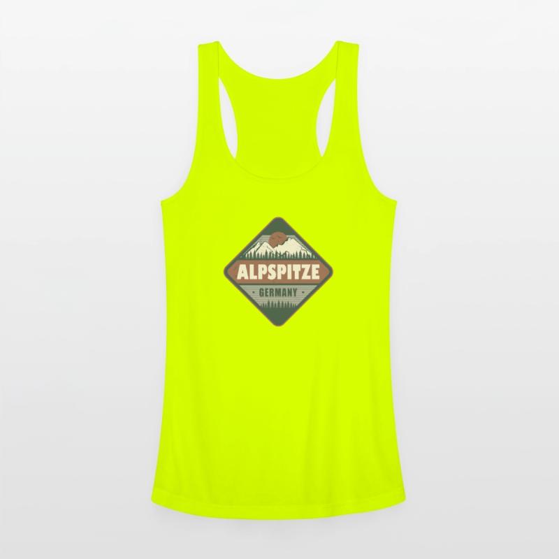 Alpspitze Bavaria Germany Vintage Hiking Design