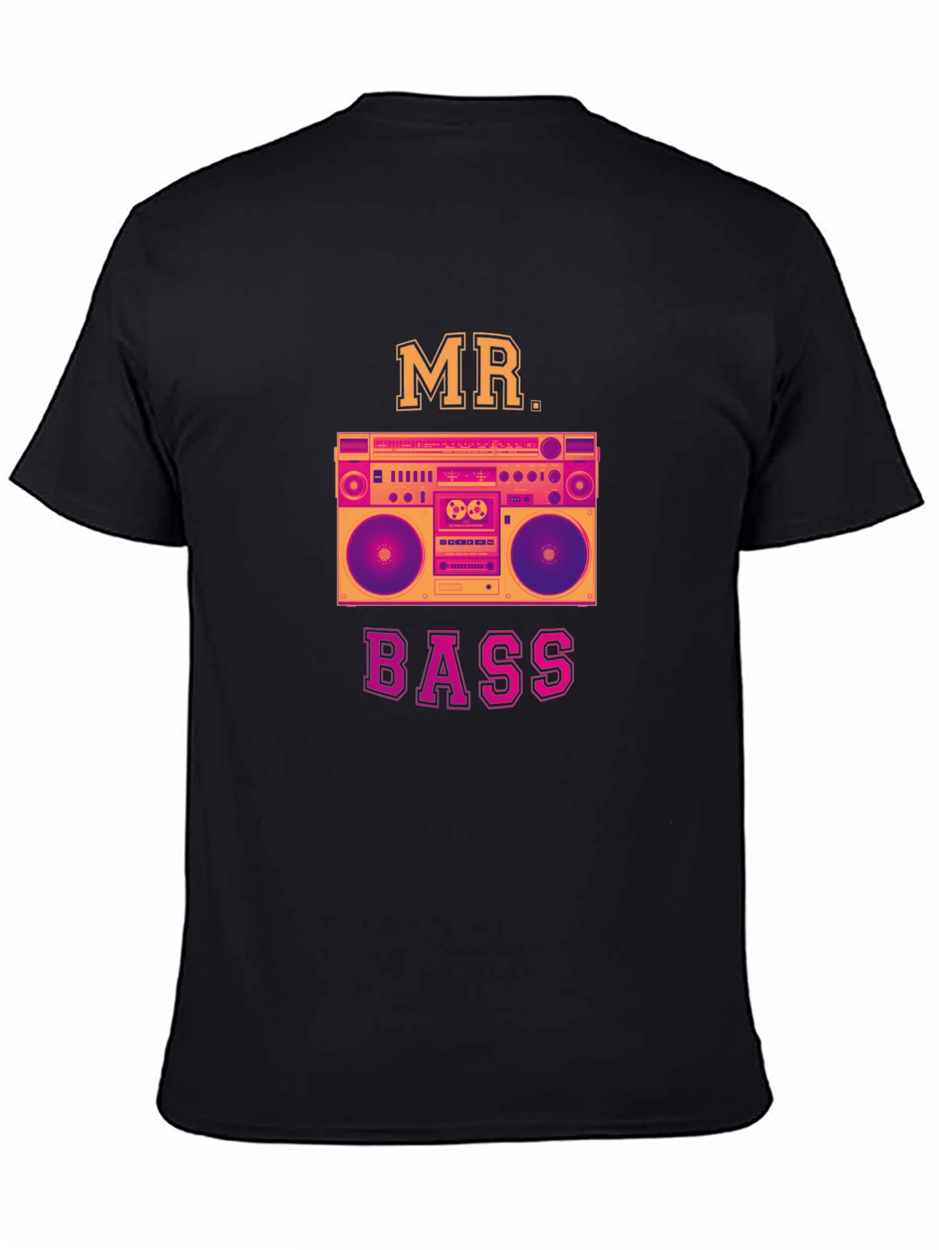 Retro Mr. Bass Boombox Graphic T-Shirt