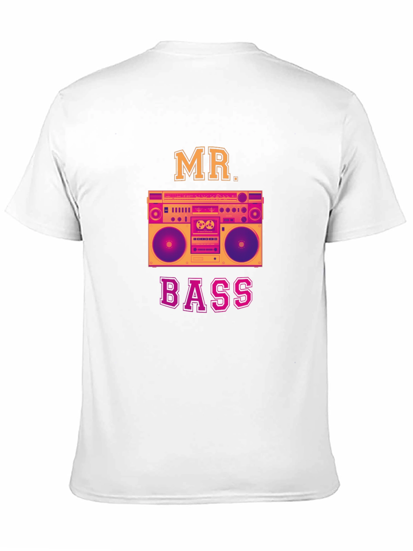 Retro Mr. Bass Boombox Graphic T-Shirt