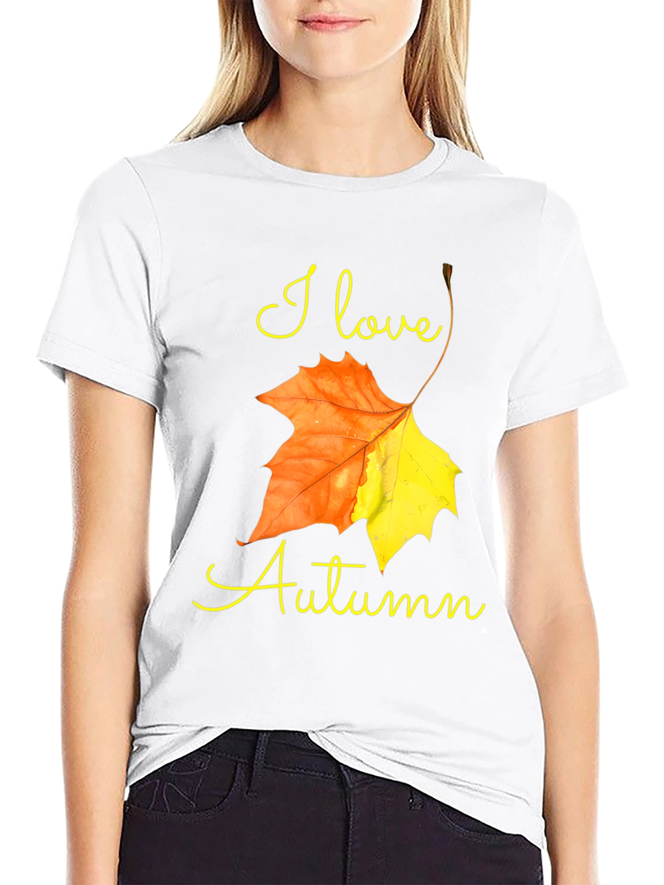 I Love Autumn T-Shirt - Fall Leaf Design
