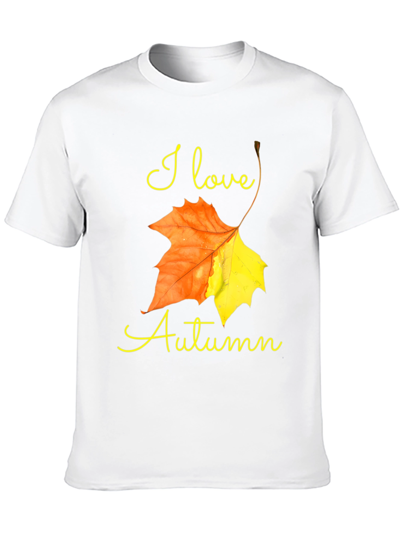 I Love Autumn T-Shirt - Fall Leaf Design