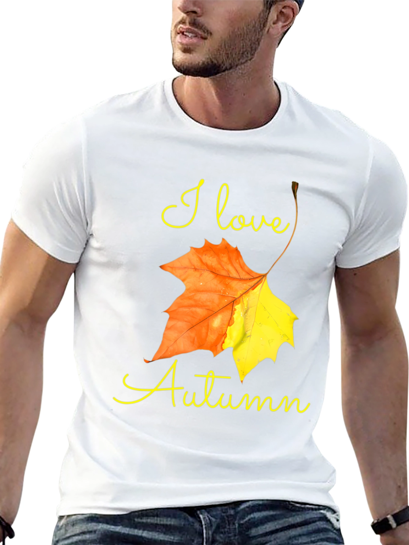 I Love Autumn T-Shirt - Fall Leaf Design
