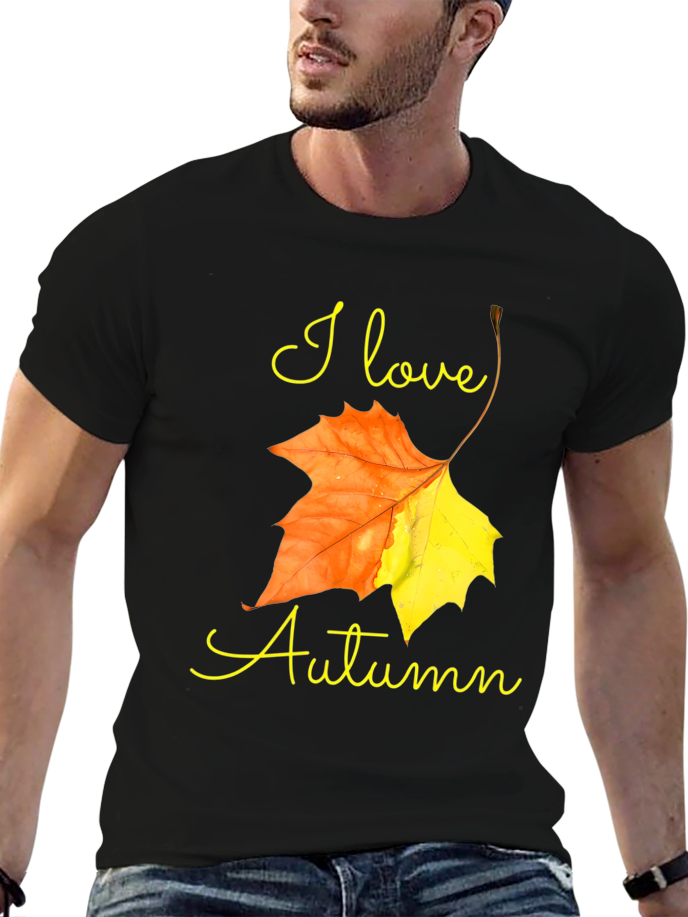 I Love Autumn T-Shirt - Fall Leaf Design