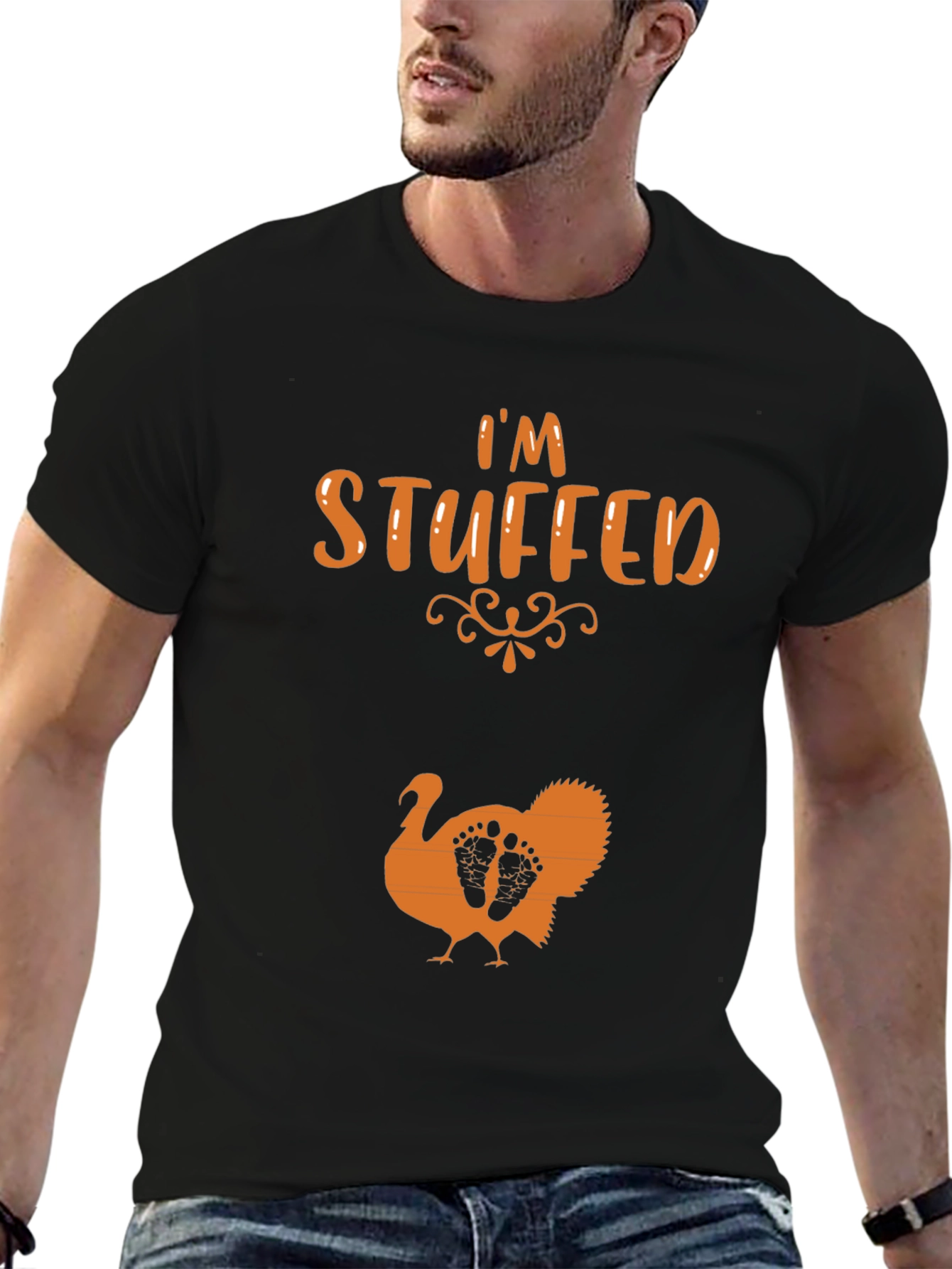 Im Stuffed Thanksgiving Pregnancy T-Shirt