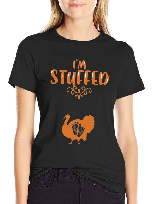 Im Stuffed Thanksgiving Pregnancy T-Shirt
