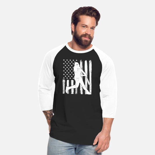 American Flag Baseball Team Gift