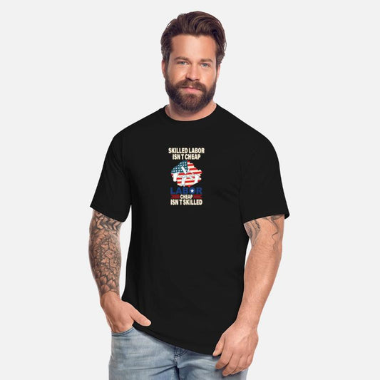 American Flag Skilled Labor Isn't Cheap Labor Day