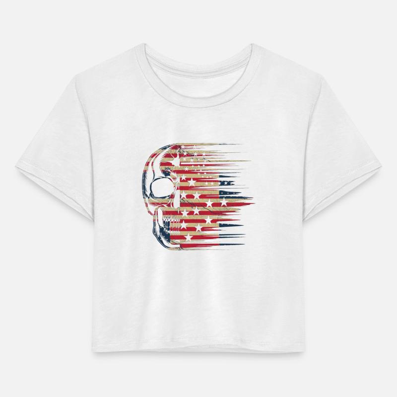 American Flag Skull