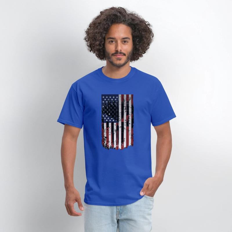 American Flag with Skull