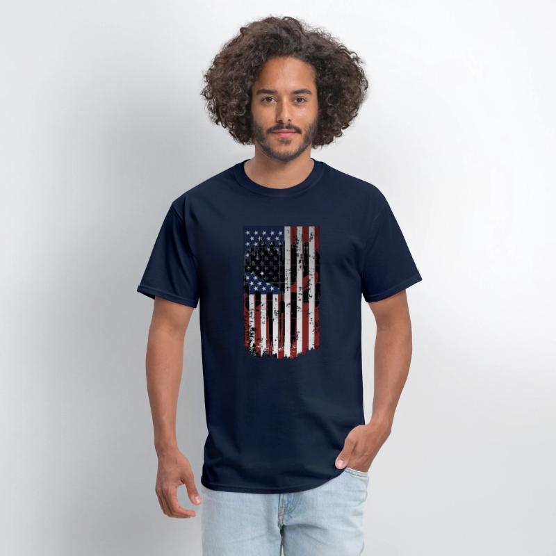 American Flag with Skull