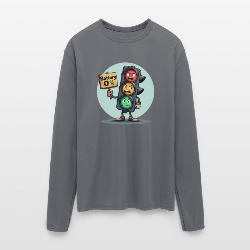 Animated Angry Traffic Light Character