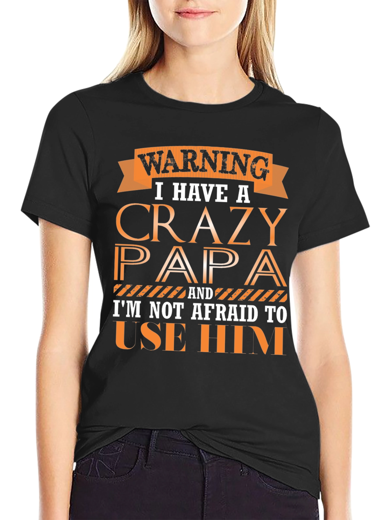 Warning Crazy Papa Graphic Tee