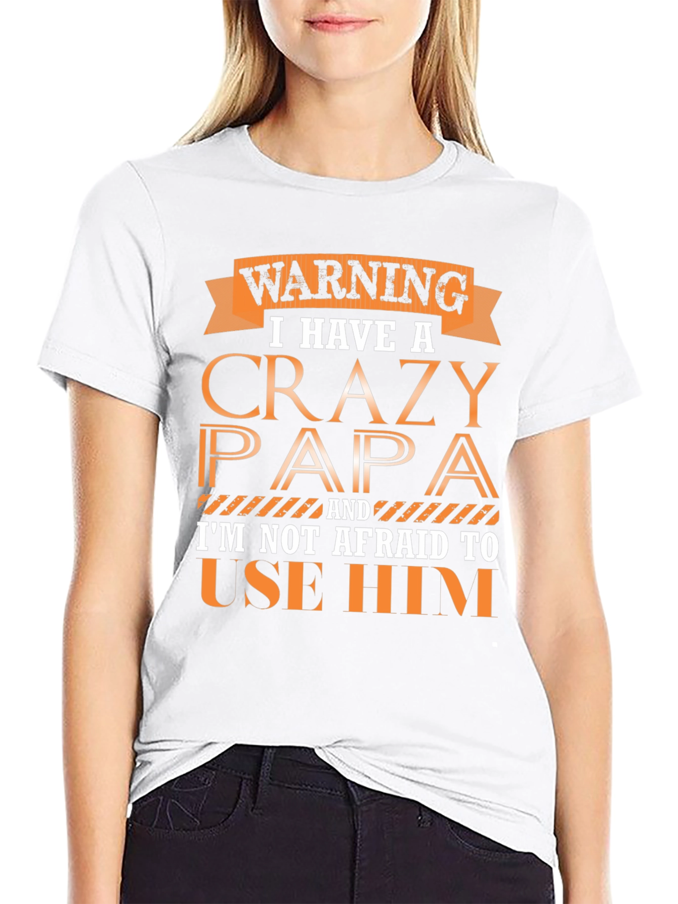 Warning Crazy Papa Graphic Tee