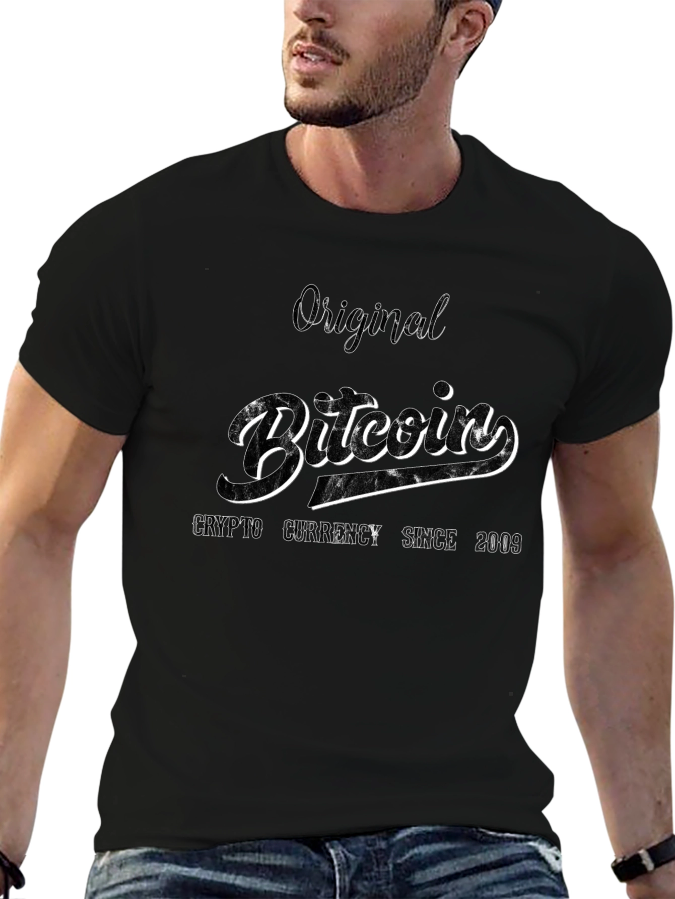 Original Bitcoin Crypto Currency Graphic Tee