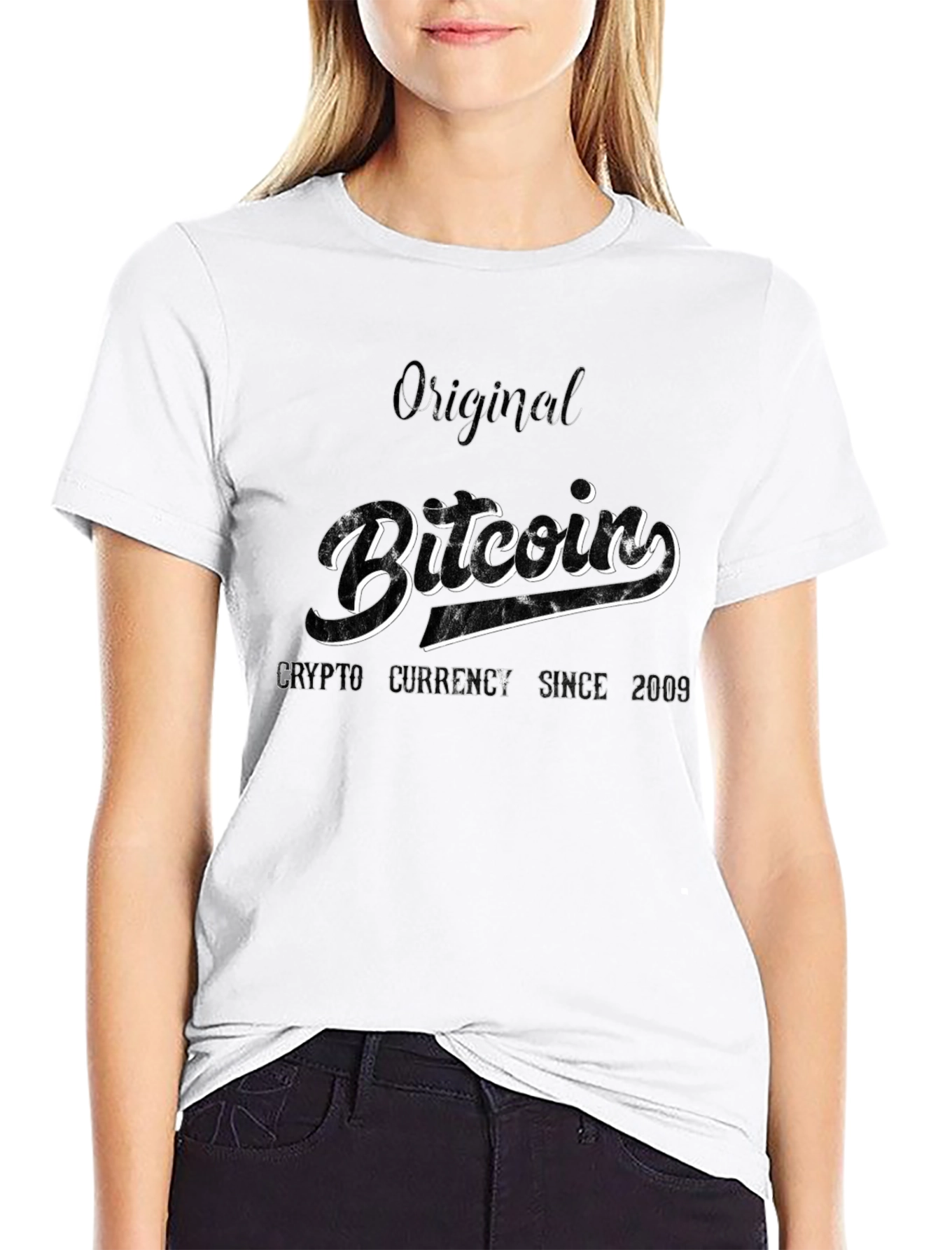 Original Bitcoin Crypto Currency Graphic Tee