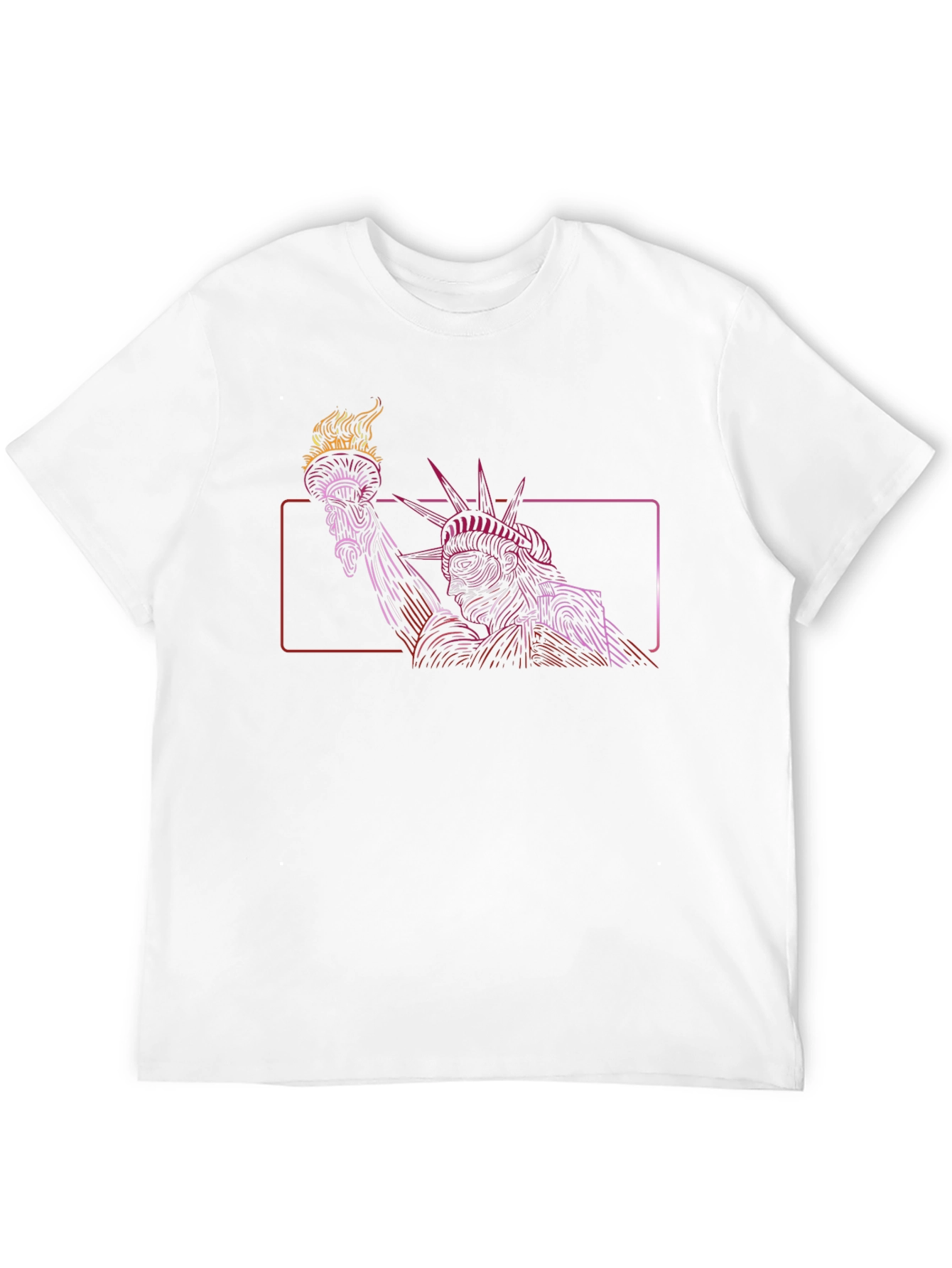 Statue of Liberty Graphic Tee - Mens Black T-Shirt