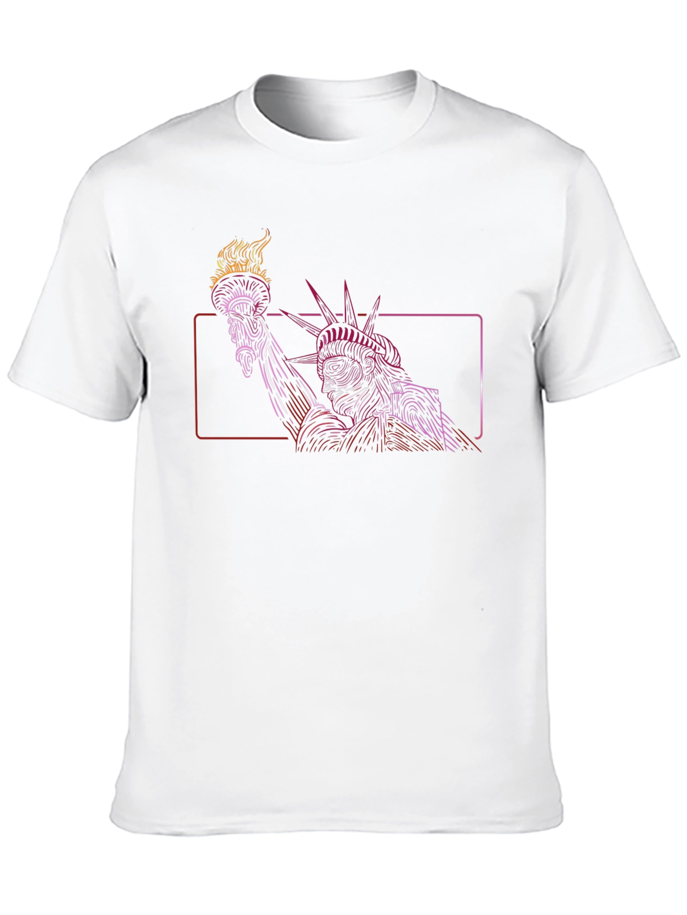 Statue of Liberty Graphic Tee - Mens Black T-Shirt