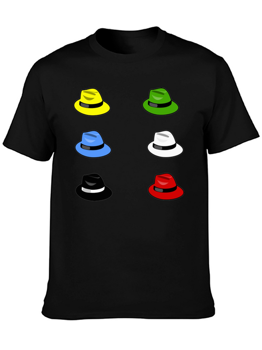 Funky Fedora T-Shirt: Colorful Hat Design