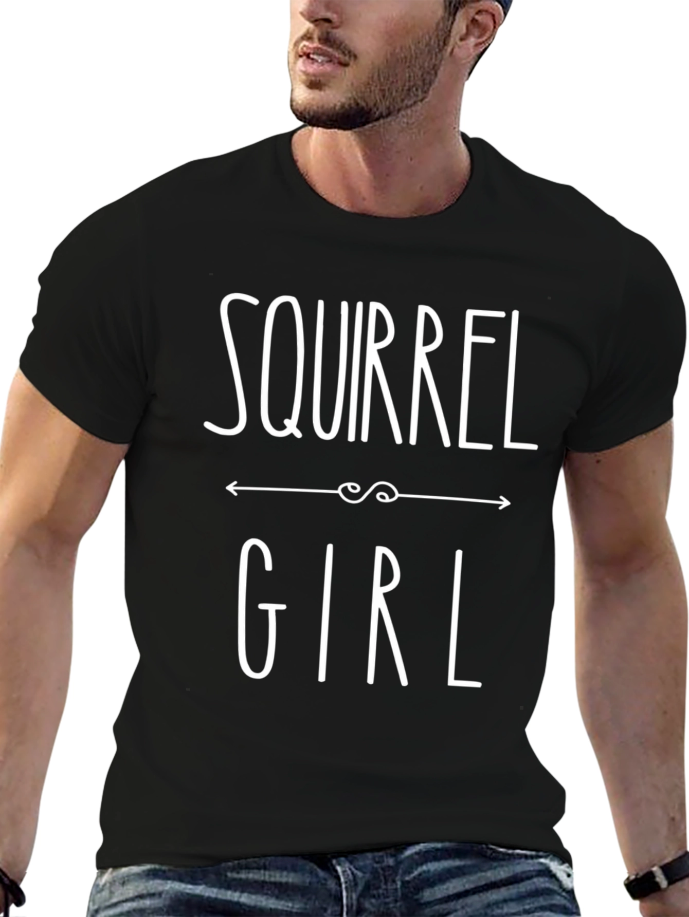 Squirrel Girl Graphic T-Shirt - Black Cotton Tee