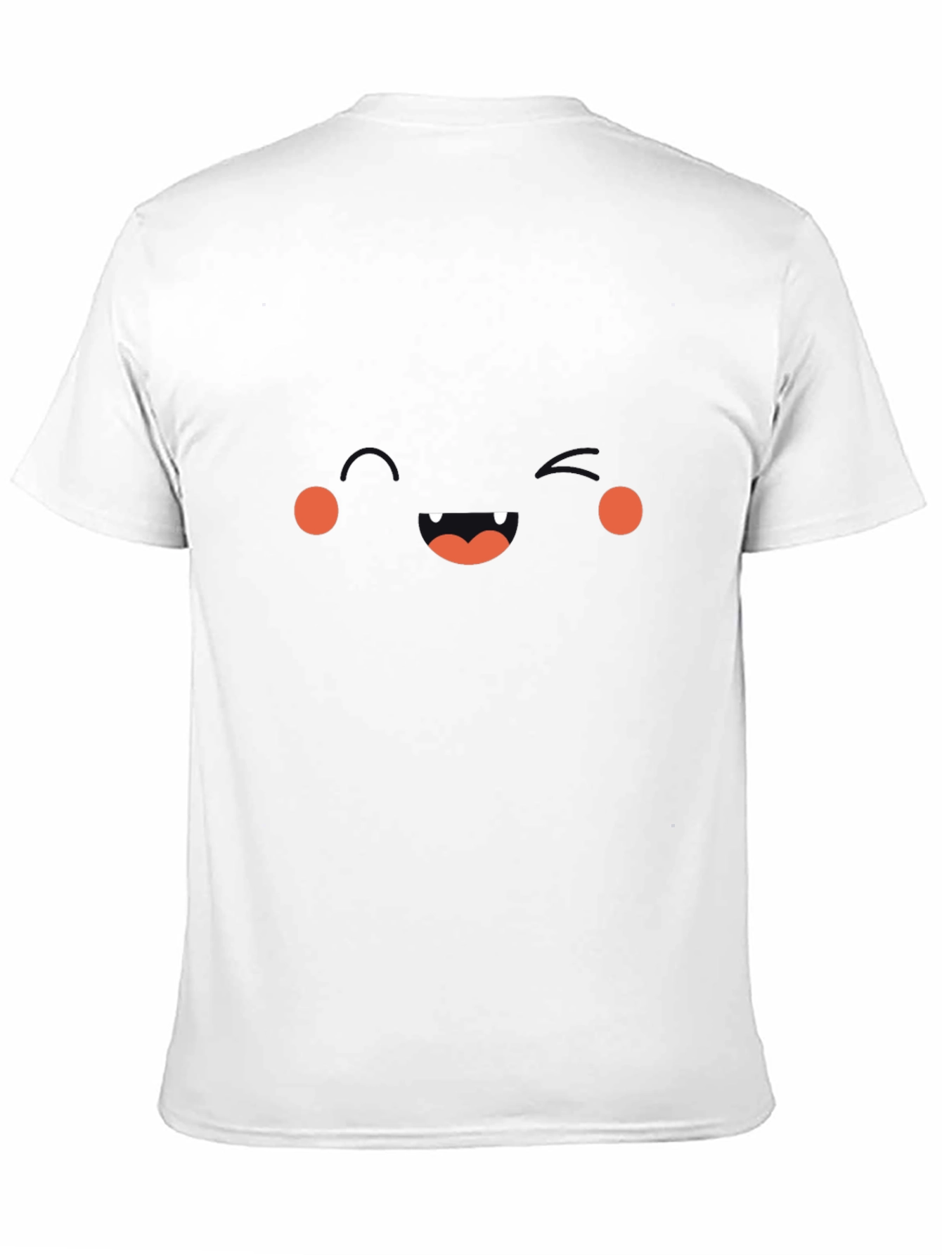 Funny Face Graphic Tee - Black Cotton T-Shirt