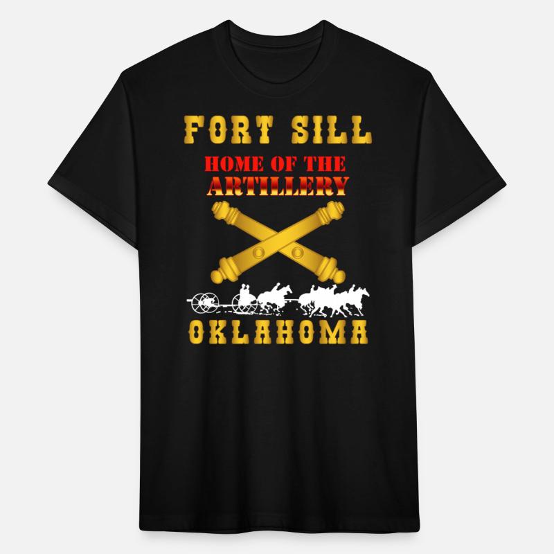 Army Fort SIll Home of Artillery w Cassion Gold X