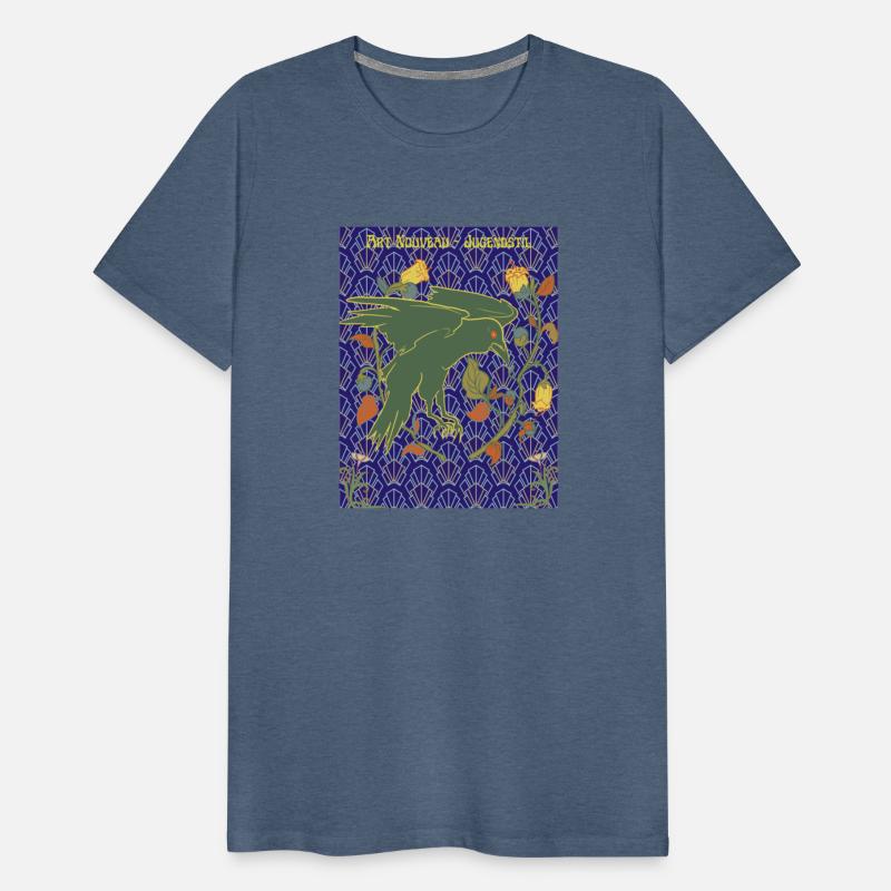 Artfully Designed Art Nouveau-Jugendstil T-Shirt