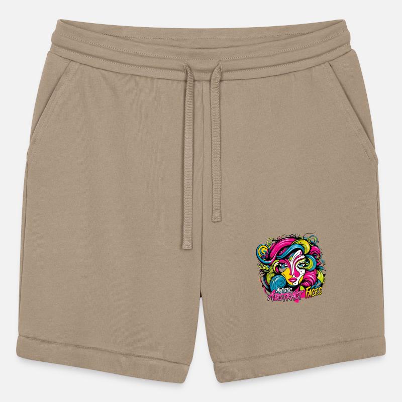 Artistic Abstract faces logo design