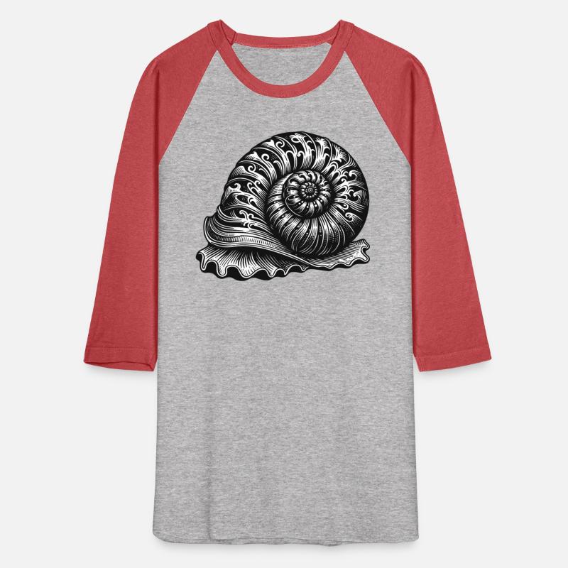 artistic ornamental snail in black and white