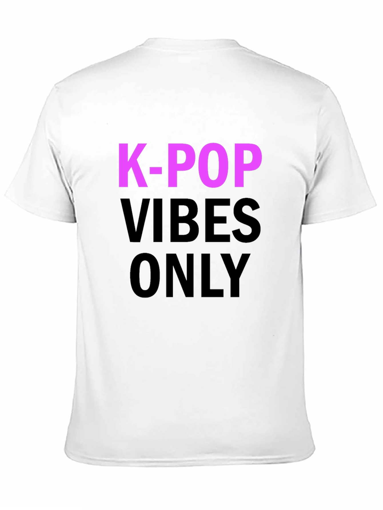 K-Pop Vibes Only T-Shirt - Black