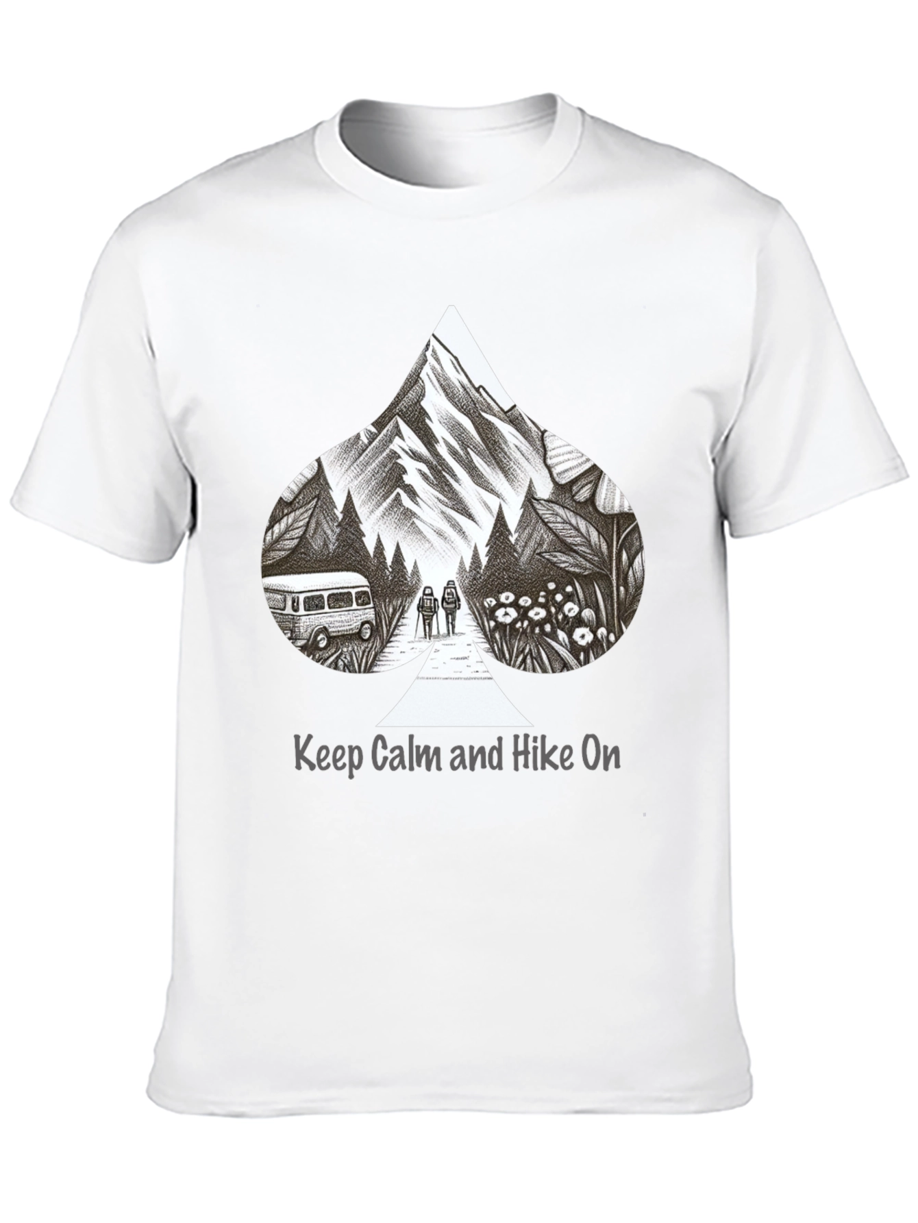 Hike On Graphic Tee - Mountain Adventure T-Shirt