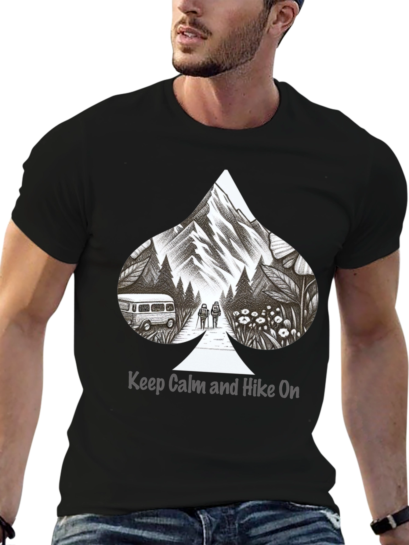 Hike On Graphic Tee - Mountain Adventure T-Shirt