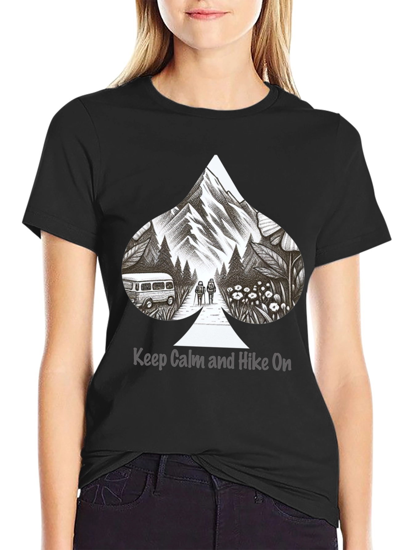 Hike On Graphic Tee - Mountain Adventure T-Shirt