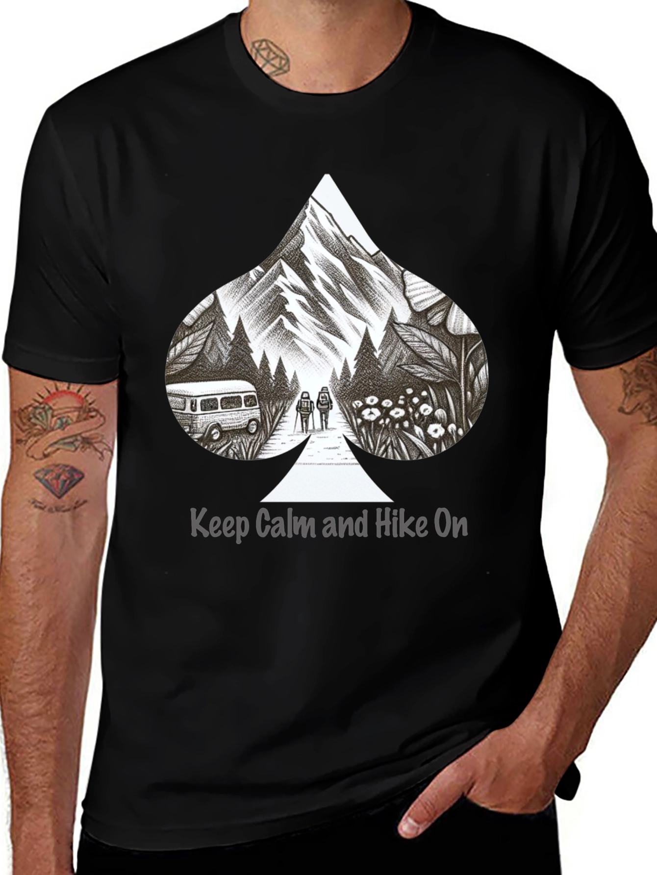 Hike On Graphic Tee - Mountain Adventure T-Shirt