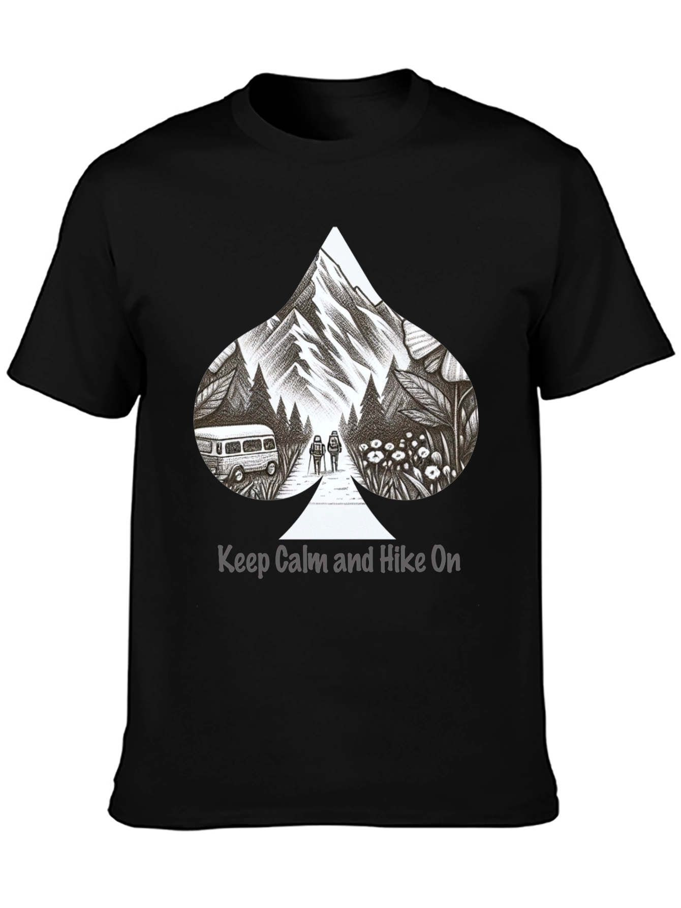 Hike On Graphic Tee - Mountain Adventure T-Shirt