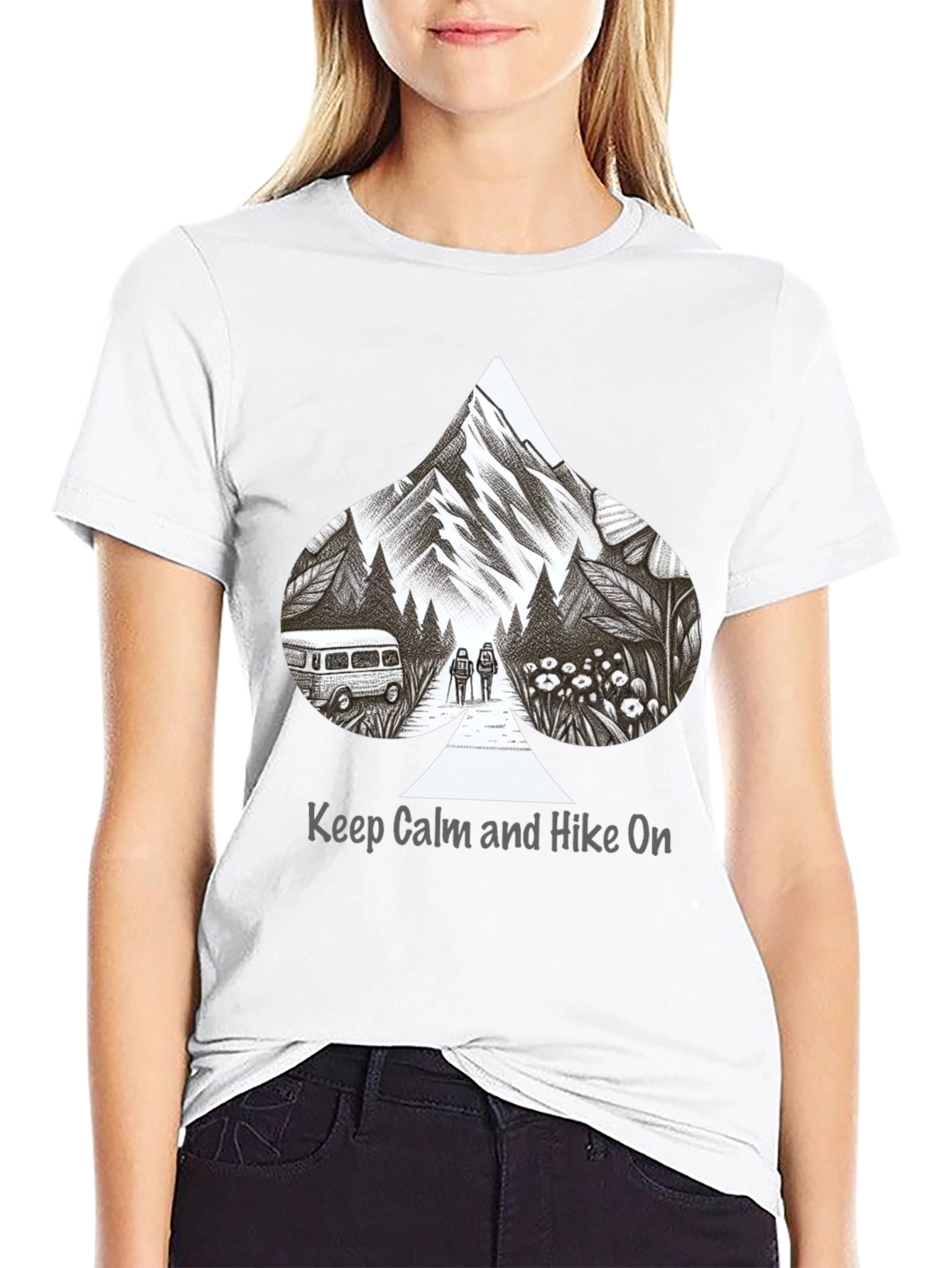 Hike On Graphic Tee - Mountain Adventure T-Shirt