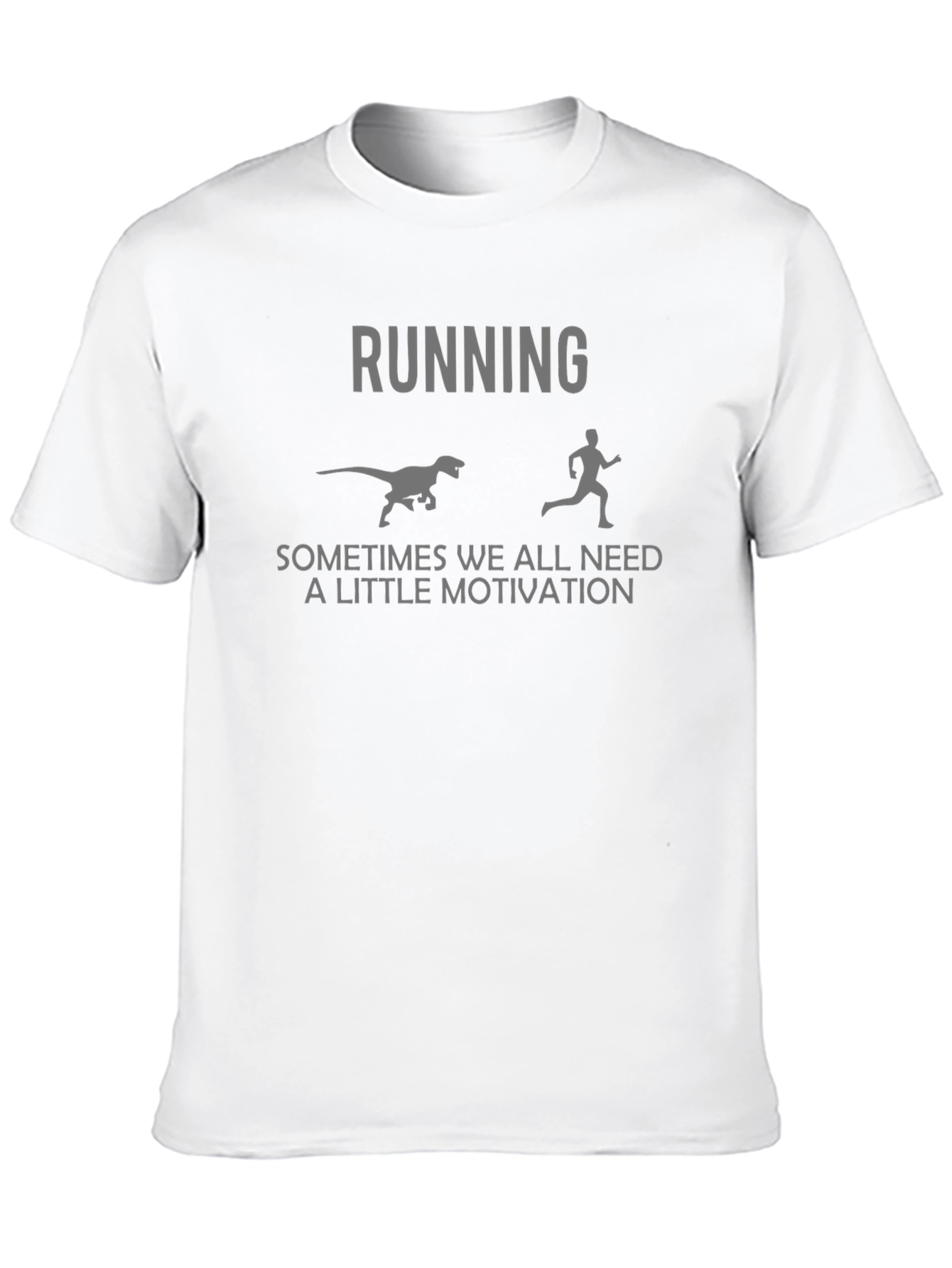 Dinosaur Chase Running Motivation T-Shirt