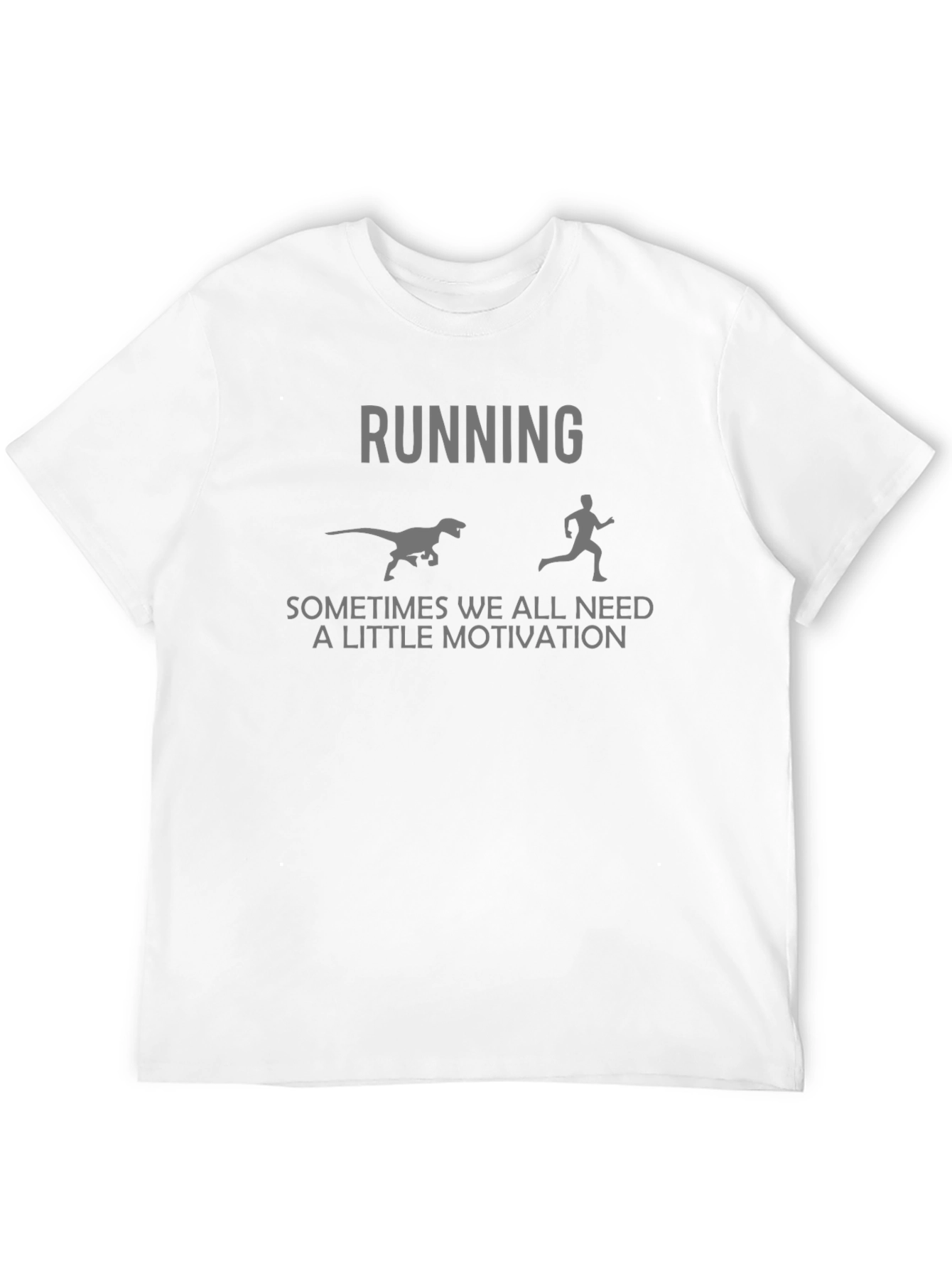 Dinosaur Chase Running Motivation T-Shirt