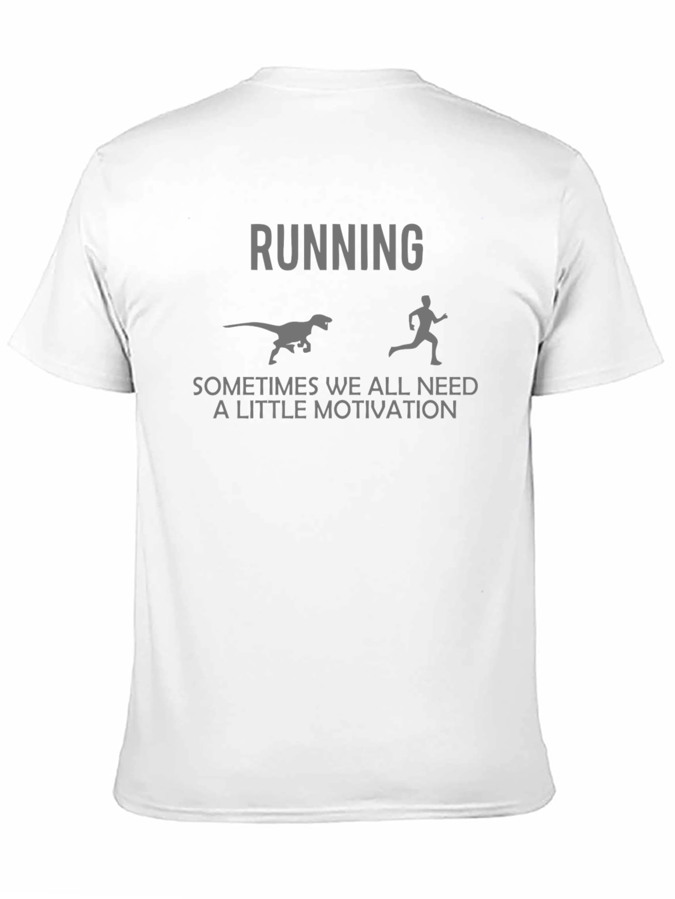 Dinosaur Chase Running Motivation T-Shirt