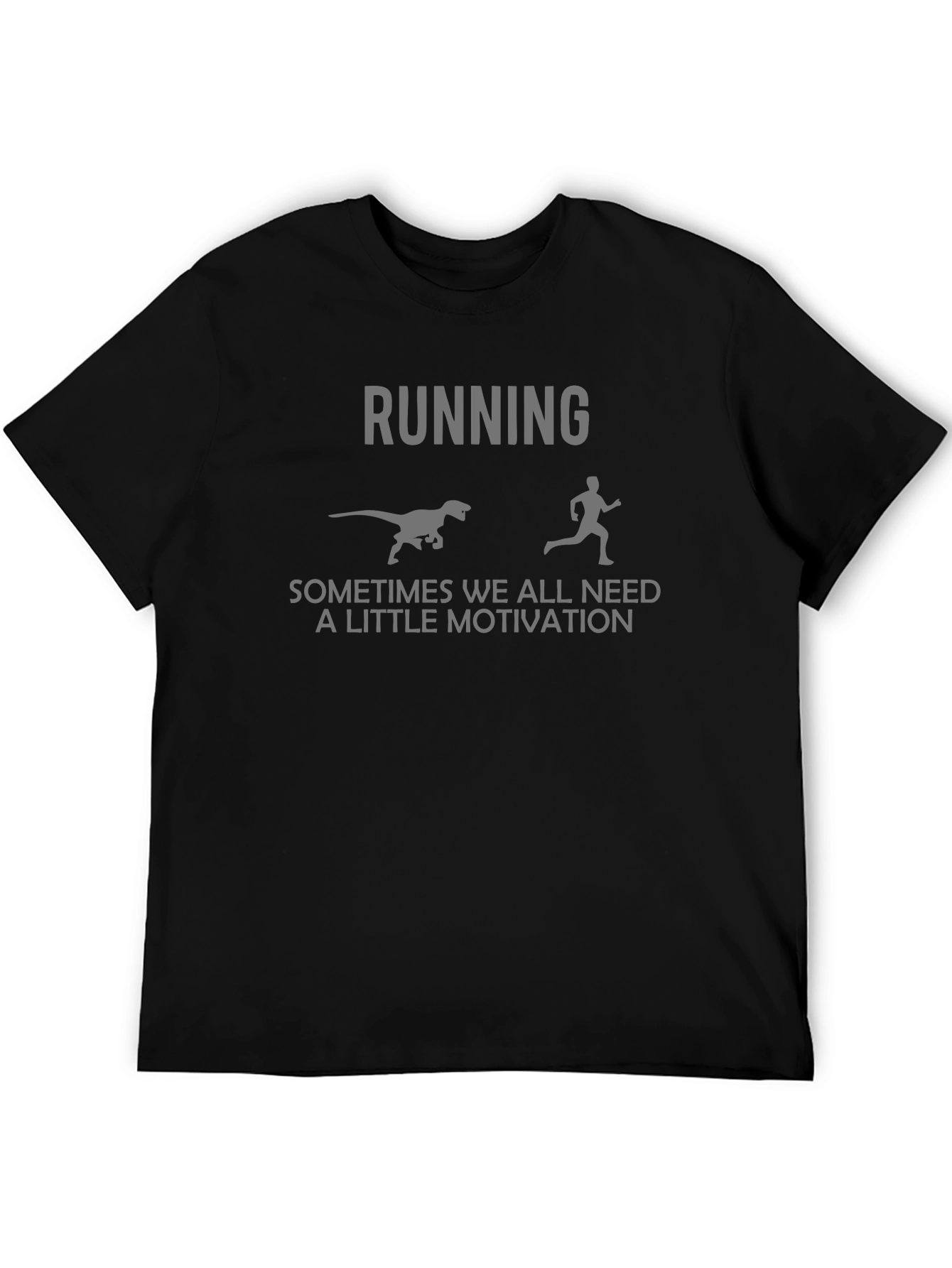 Dinosaur Chase Running Motivation T-Shirt