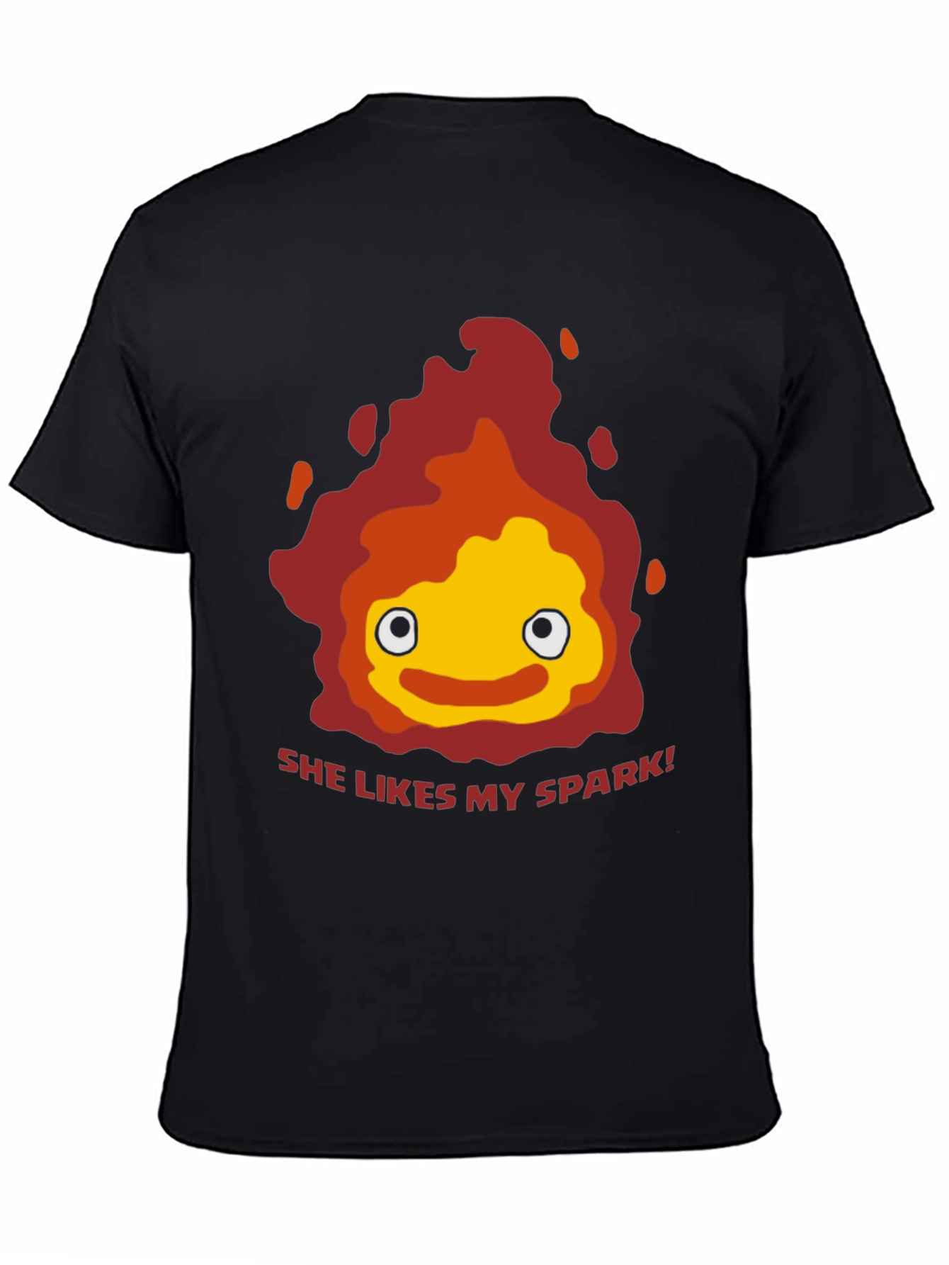 She Likes My Spark T-Shirt - Anime Calcifer Fire