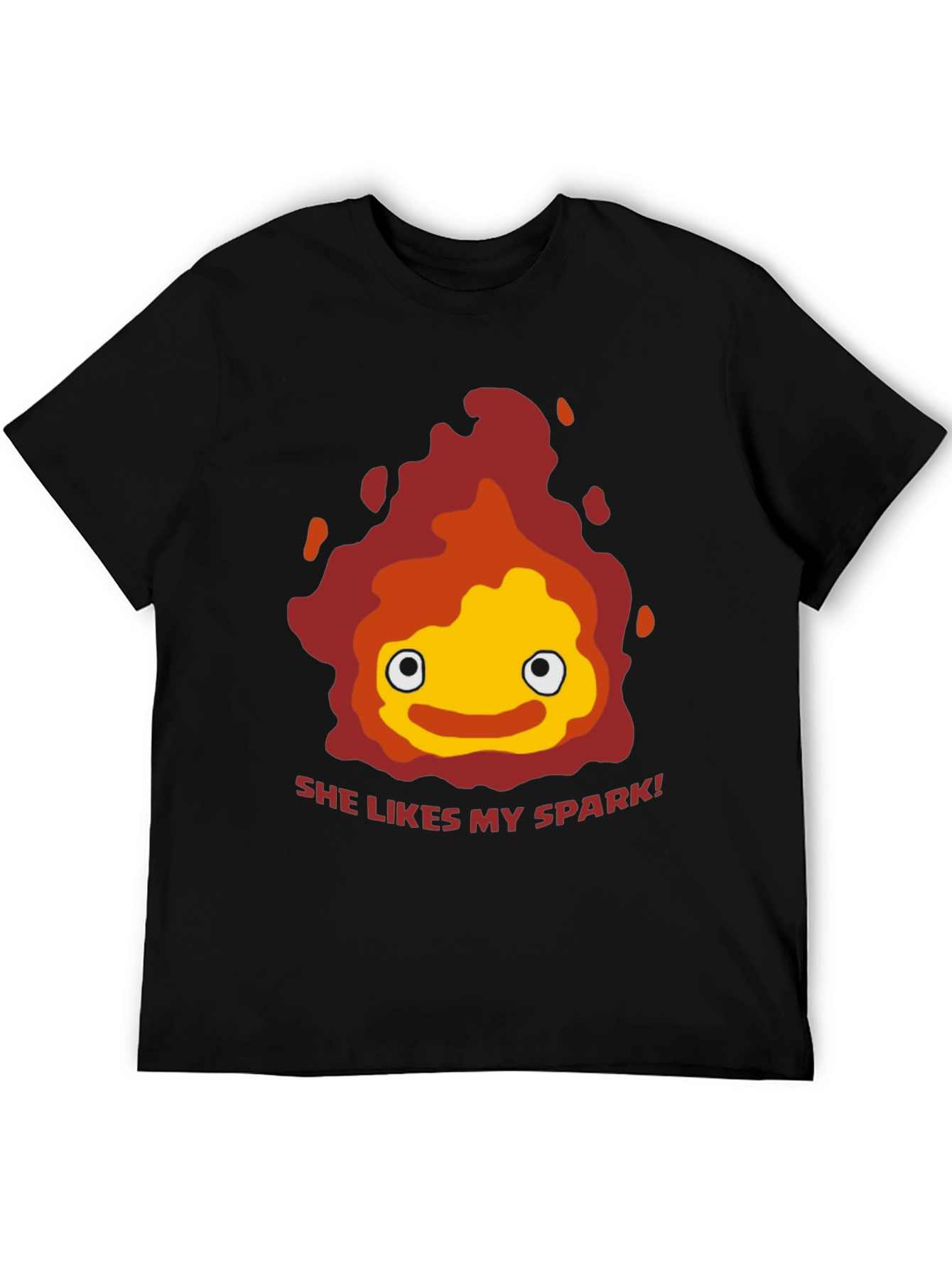 She Likes My Spark T-Shirt - Anime Calcifer Fire