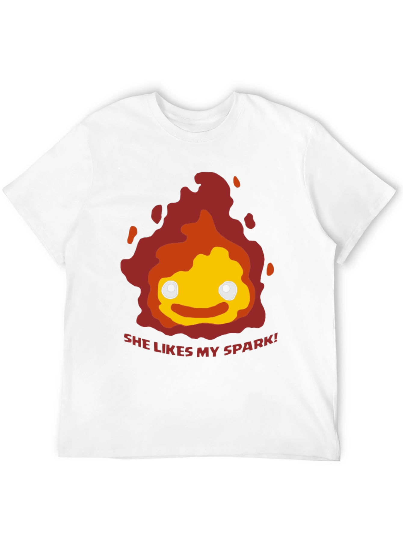 She Likes My Spark T-Shirt - Anime Calcifer Fire